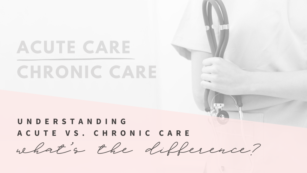 Understanding Acute versus Chronic Care